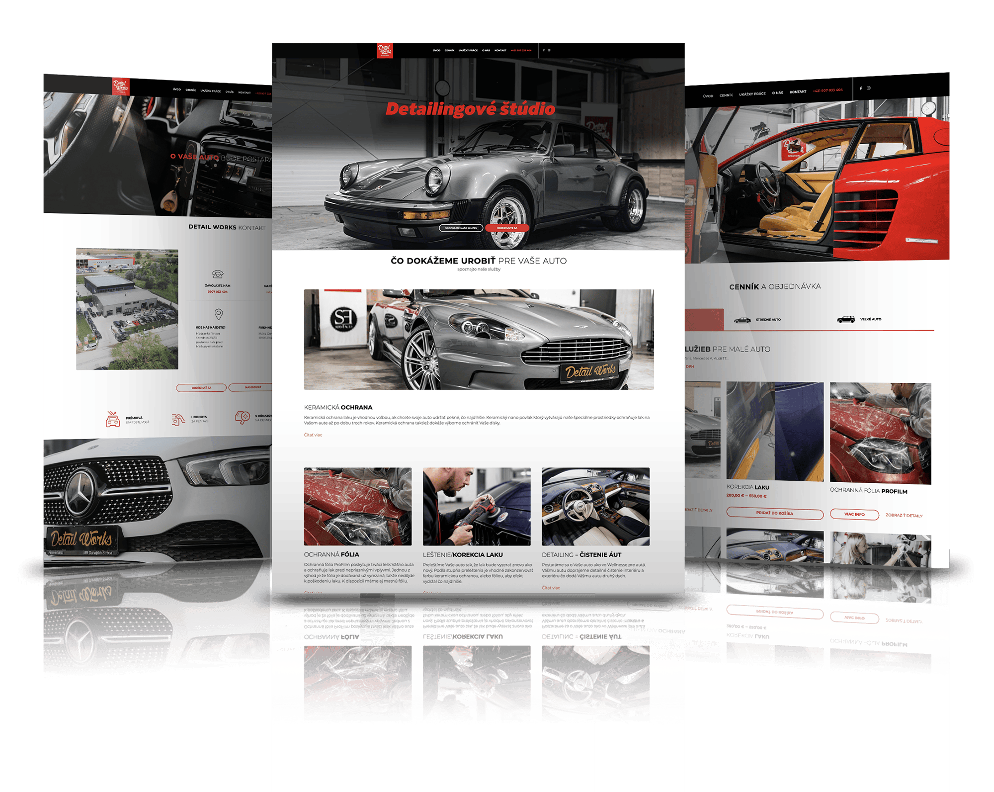 Webstránka Detail Works po premene